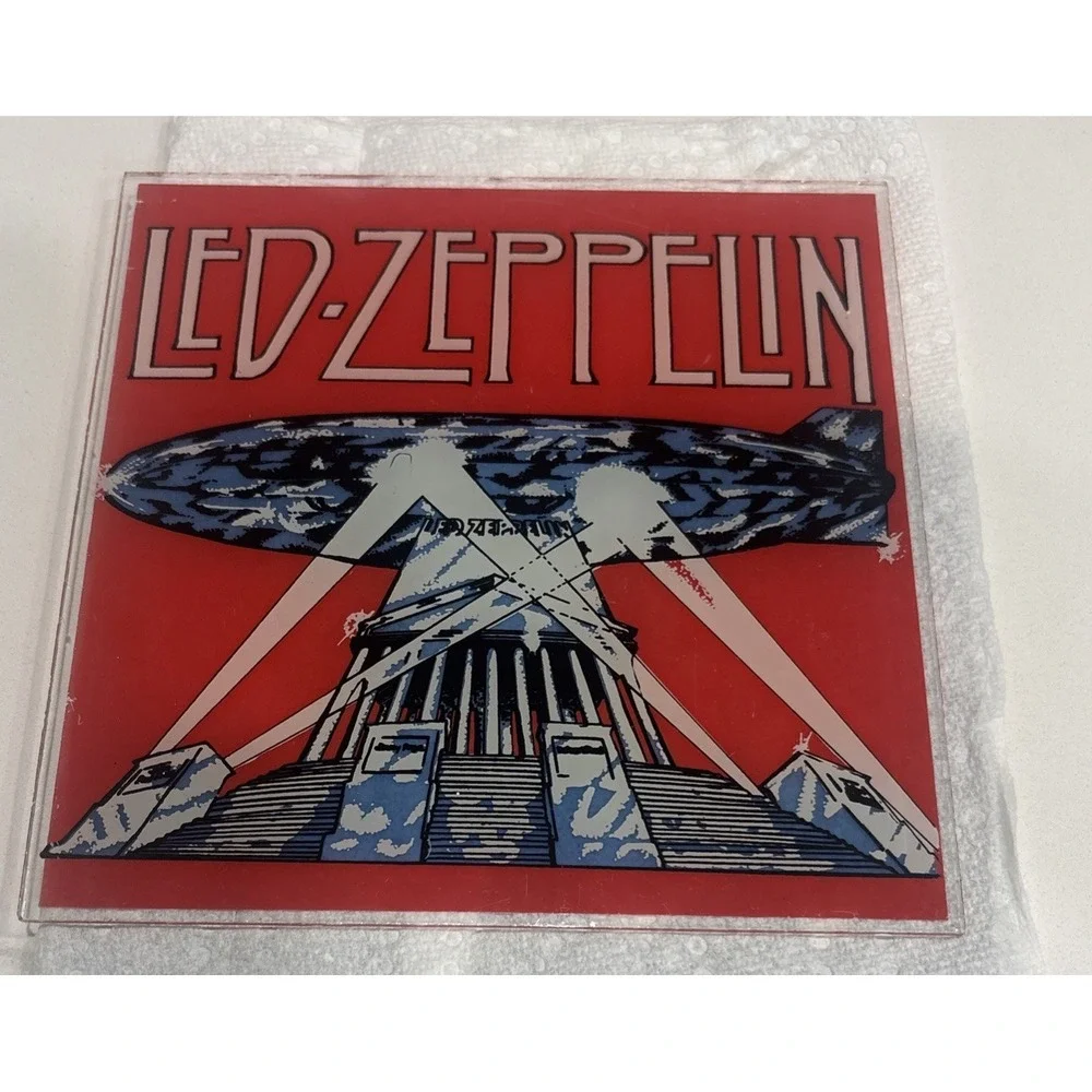 Vintage Led Zeppelin Carnival Prize Mirror 6x6 No Frame